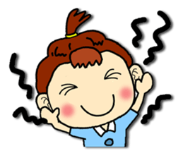 Top Knot Family sticker #2722333