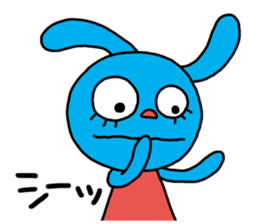 The hysteric rabbit sticker #2722375