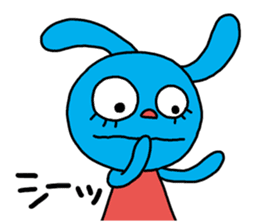 The hysteric rabbit sticker #2722375