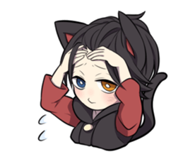 BLACK KITTEN sticker #2722737