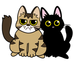 Black kitten KURO sticker #2722946