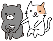 Asiatic black cute bear sticker #2725098