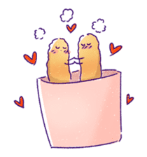 funny fast food Friends sticker #2726351