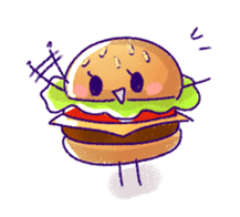 funny fast food Friends sticker #2726358