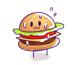 funny fast food Friends sticker #2726365