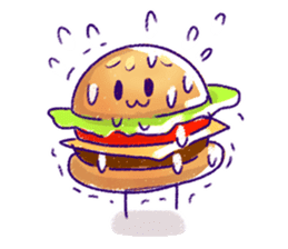 funny fast food Friends sticker #2726366