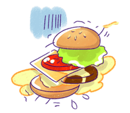 funny fast food Friends sticker #2726377