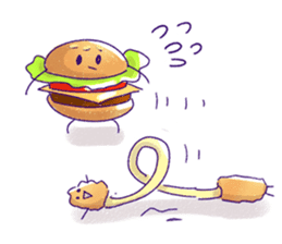funny fast food Friends sticker #2726378