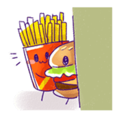 funny fast food Friends sticker #2726380