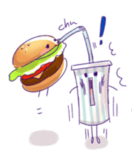 funny fast food Friends sticker #2726384