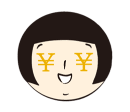 KOKESHI-JOSHI FACE40 sticker #2726938