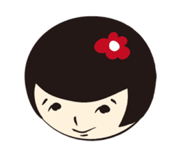 KOKESHI-JOSHI FACE40 sticker #2726939