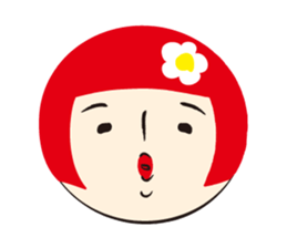 KOKESHI-JOSHI FACE40 sticker #2726943