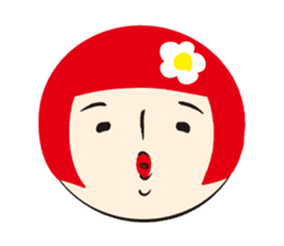 KOKESHI-JOSHI FACE40 sticker #2726943