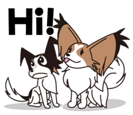 Papillon Happy & Mary with friends 1 sticker #2727292