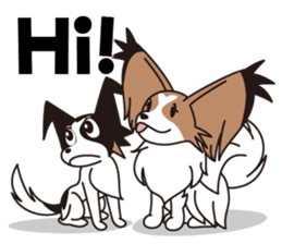 Papillon Happy & Mary with friends 1 sticker #2727292