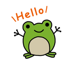 Round frog sticker #2727667
