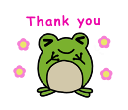 Round frog sticker #2727668