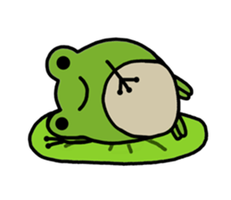Round frog sticker #2727669