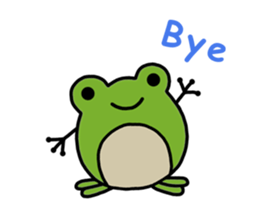 Round frog sticker #2727672
