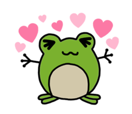 Round frog sticker #2727675