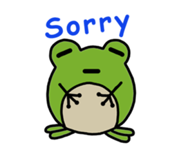 Round frog sticker #2727679