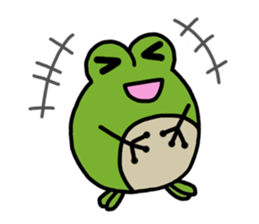 Round frog sticker #2727680