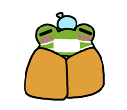 Round frog sticker #2727681