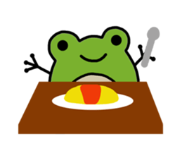 Round frog sticker #2727684
