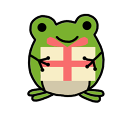 Round frog sticker #2727686