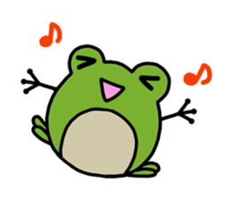 Round frog sticker #2727687