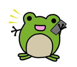 Round frog sticker #2727689