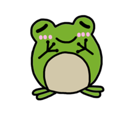 Round frog sticker #2727690