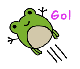 Round frog sticker #2727691