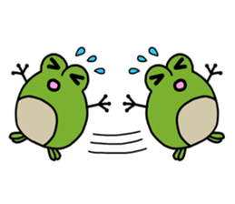 Round frog sticker #2727693