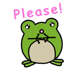 Round frog sticker #2727695