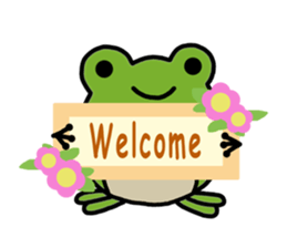 Round frog sticker #2727696