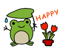 Round frog sticker #2727698