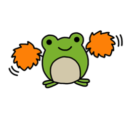 Round frog sticker #2727699