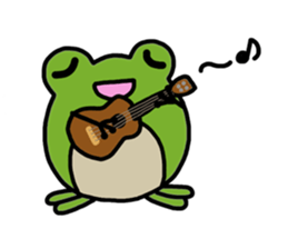 Round frog sticker #2727700