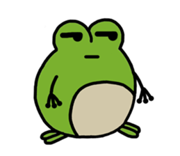 Round frog sticker #2727701
