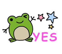 Round frog sticker #2727702