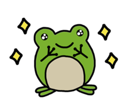 Round frog sticker #2727705