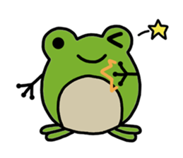 Round frog sticker #2727706