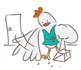 The bride of a hen sticker #2728072