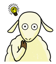 Leisured Sheep sticker #2728776