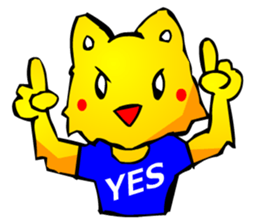 Commonly Used Word T-Shirt Wearing Cat sticker #2729031