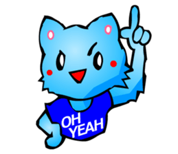 Commonly Used Word T-Shirt Wearing Cat sticker #2729048