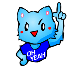 Commonly Used Word T-Shirt Wearing Cat sticker #2729048