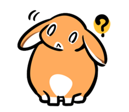 Yurudaru Lop Rabbit sticker #2729129